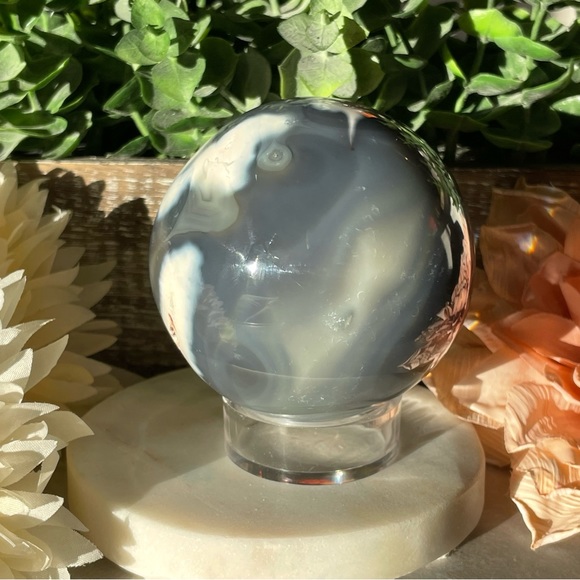 Orca Agate Crystal Sphere - Picture 3 of 14